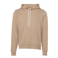 Tan - Front - Bella + Canvas Unisex Pullover Polycotton Fleece Hooded Sweatshirt - Hoodie