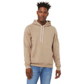 Tan - Side - Bella + Canvas Unisex Pullover Polycotton Fleece Hooded Sweatshirt - Hoodie