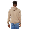 Tan - Lifestyle - Bella + Canvas Unisex Pullover Polycotton Fleece Hooded Sweatshirt - Hoodie