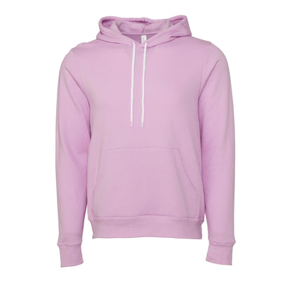 Lilac - Front - Bella + Canvas Unisex Pullover Polycotton Fleece Hooded Sweatshirt - Hoodie