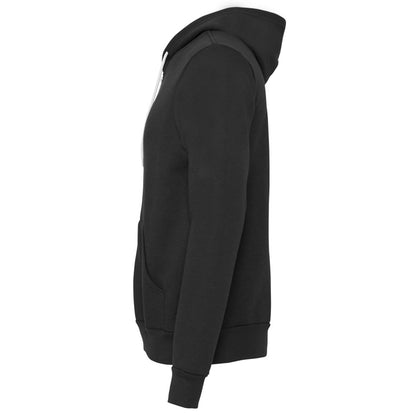 DTG Grey - Side - Canvas Unixex Zip-up Polycotton Fleece Hooded Sweatshirt - Hoodie