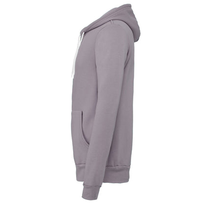 Storm Grey - Side - Canvas Unixex Zip-up Polycotton Fleece Hooded Sweatshirt - Hoodie