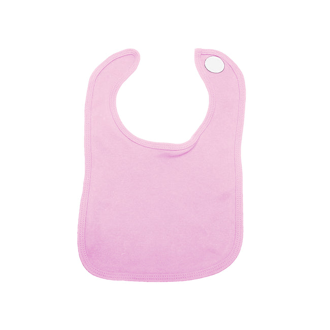 Powder Pink - Front - Babybugs Baby Bib - Baby And Toddlerwear