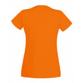 Orange - Back - Fruit Of The Loom Ladies-Womens Lady-Fit Valueweight Short Sleeve T-Shirt