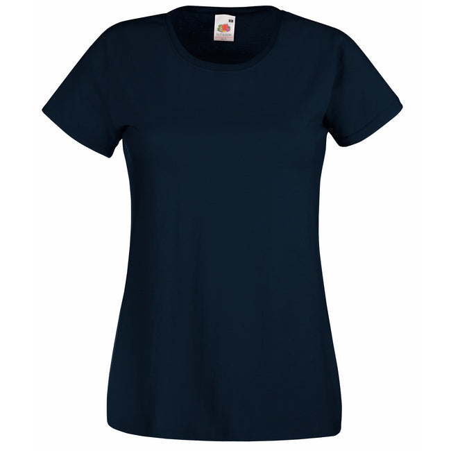 Deep Navy - Front - Fruit Of The Loom Ladies-Womens Lady-Fit Valueweight Short Sleeve T-Shirt