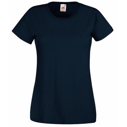 Deep Navy - Front - Fruit Of The Loom Ladies-Womens Lady-Fit Valueweight Short Sleeve T-Shirt