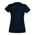 Deep Navy - Back - Fruit Of The Loom Ladies-Womens Lady-Fit Valueweight Short Sleeve T-Shirt