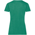 Retro Heather Green - Back - Fruit Of The Loom Ladies-Womens Lady-Fit Valueweight Short Sleeve T-Shirt