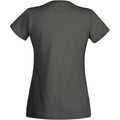 Light Graphite - Back - Fruit Of The Loom Ladies-Womens Lady-Fit Valueweight Short Sleeve T-Shirt