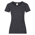 Dark Heather - Front - Fruit Of The Loom Ladies-Womens Lady-Fit Valueweight Short Sleeve T-Shirt