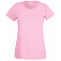 Light Pink - Front - Fruit Of The Loom Ladies-Womens Lady-Fit Valueweight Short Sleeve T-Shirt