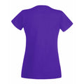 Purple - Back - Fruit Of The Loom Ladies-Womens Lady-Fit Valueweight Short Sleeve T-Shirt