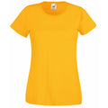 Sunflower - Front - Fruit Of The Loom Ladies-Womens Lady-Fit Valueweight Short Sleeve T-Shirt