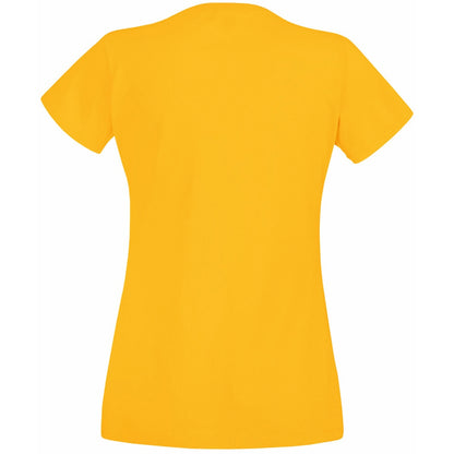 Sunflower - Back - Fruit Of The Loom Ladies-Womens Lady-Fit Valueweight Short Sleeve T-Shirt
