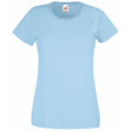 Sky Blue - Front - Fruit Of The Loom Ladies-Womens Lady-Fit Valueweight Short Sleeve T-Shirt
