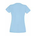 Sky Blue - Back - Fruit Of The Loom Ladies-Womens Lady-Fit Valueweight Short Sleeve T-Shirt