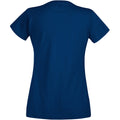 Navy - Back - Fruit Of The Loom Ladies-Womens Lady-Fit Valueweight Short Sleeve T-Shirt