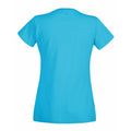 Azure Blue - Back - Fruit Of The Loom Ladies-Womens Lady-Fit Valueweight Short Sleeve T-Shirt
