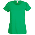 Kelly Green - Front - Fruit Of The Loom Ladies-Womens Lady-Fit Valueweight Short Sleeve T-Shirt