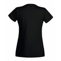 Black - Back - Fruit Of The Loom Ladies-Womens Lady-Fit Valueweight Short Sleeve T-Shirt
