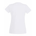White - Side - Fruit Of The Loom Ladies-Womens Lady-Fit Valueweight Short Sleeve T-Shirt