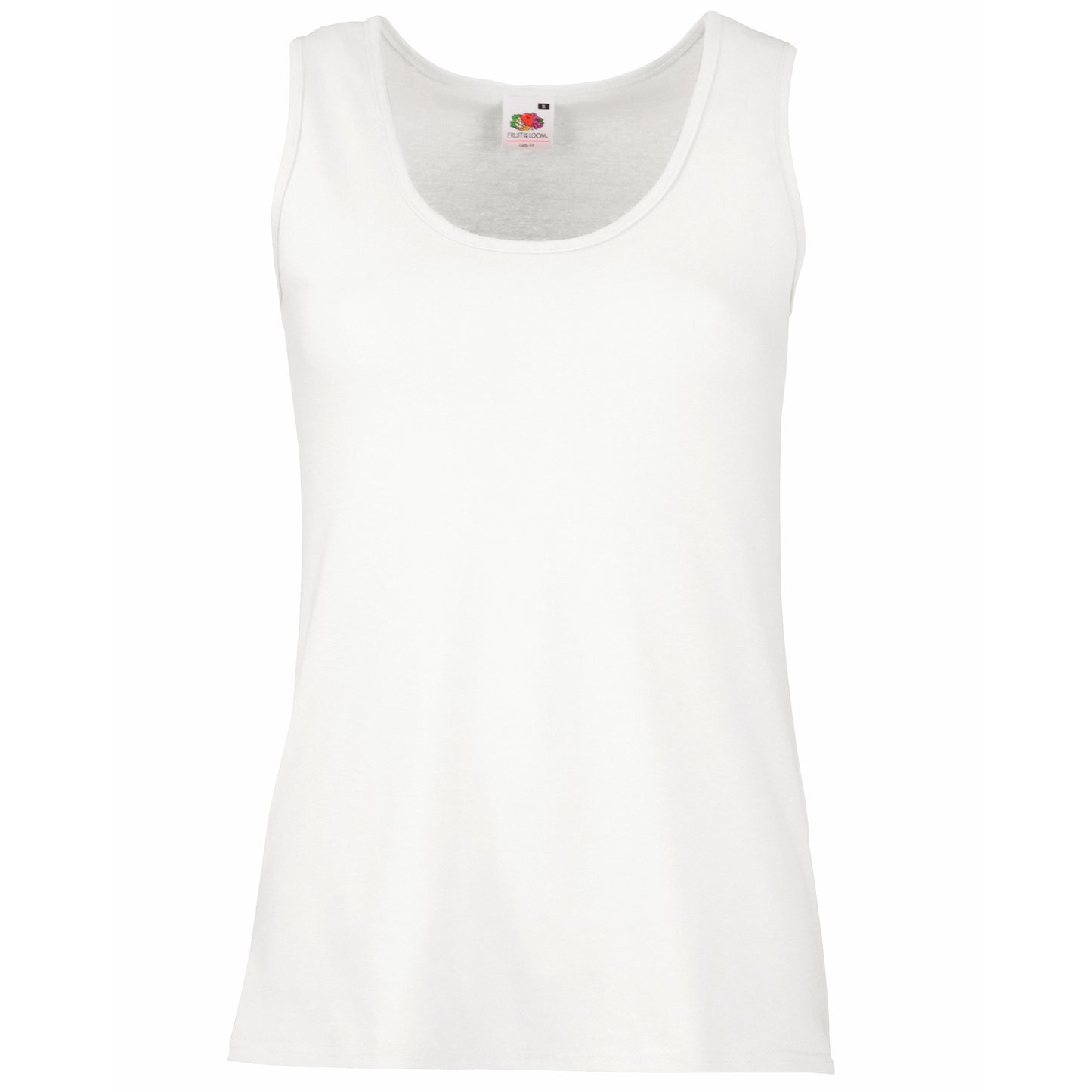 White - Front - Fruit Of The Loom Womens-Ladies Valueweight Lady Fit Tank Top