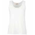 White - Front - Fruit Of The Loom Ladies-Womens Lady-Fit Valueweight Vest