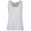 Heather Grey - Front - Fruit Of The Loom Ladies-Womens Lady-Fit Valueweight Vest