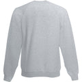 Heather Grey - Back - Fruit Of The Loom Childrens Unisex Raglan Sleeve Sweatshirt