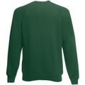 Bottle Green - Back - Fruit Of The Loom Childrens Unisex Raglan Sleeve Sweatshirt
