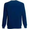Navy - Back - Fruit Of The Loom Childrens Unisex Raglan Sleeve Sweatshirt
