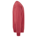 Heather Red - Side - Fruit Of The Loom Childrens Unisex Set In Sleeve Sweatshirt