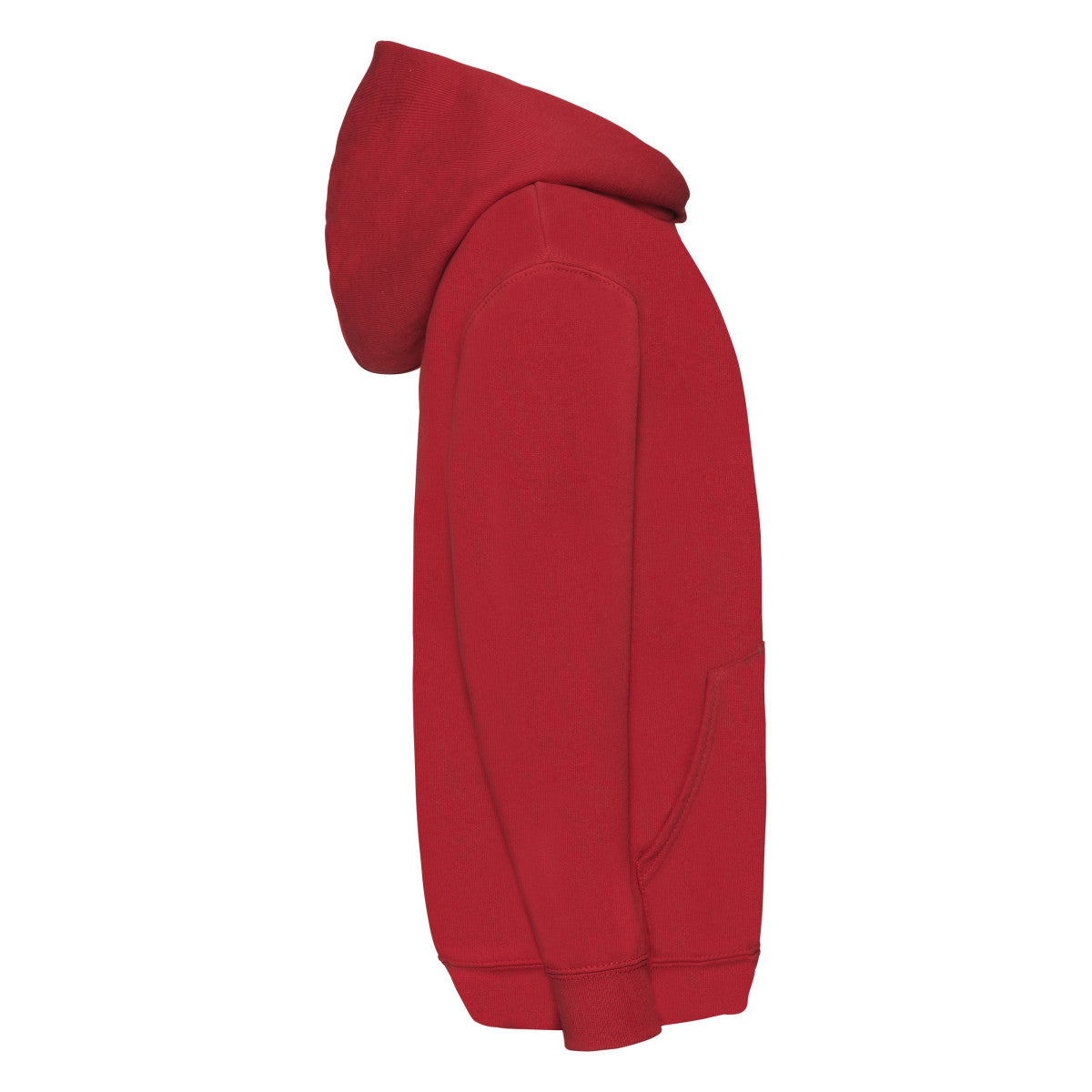 Red - Back - Fruit Of The Loom Childrens Unisex Hooded Sweatshirt - Hoodie