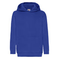 Royal - Front - Fruit Of The Loom Childrens Unisex Hooded Sweatshirt - Hoodie