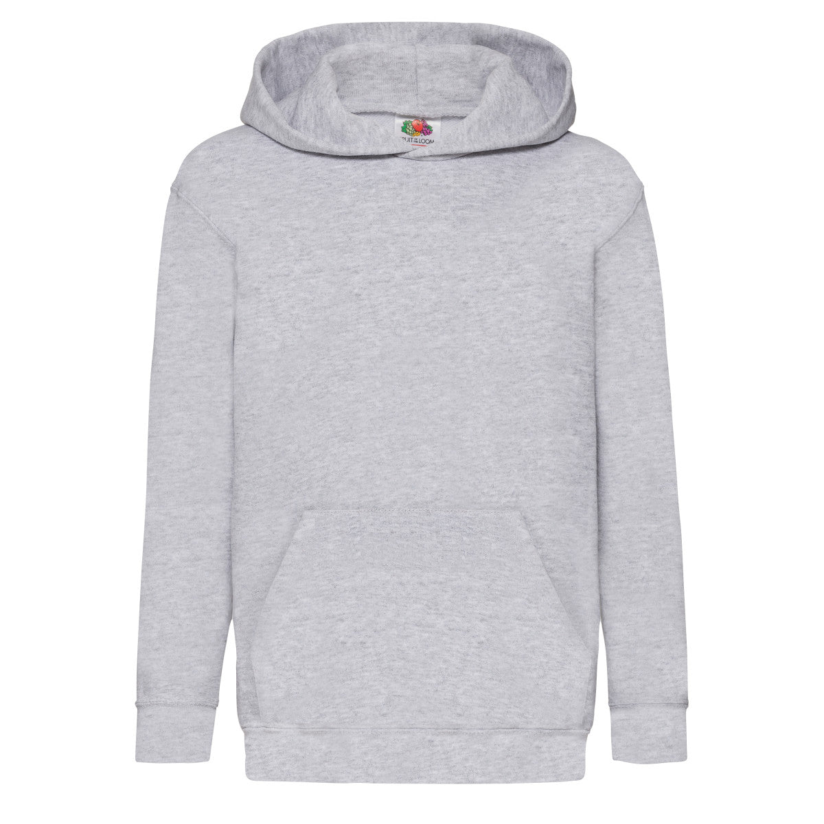 Fuchsia - Side - Fruit Of The Loom Childrens Unisex Hooded Sweatshirt - Hoodie