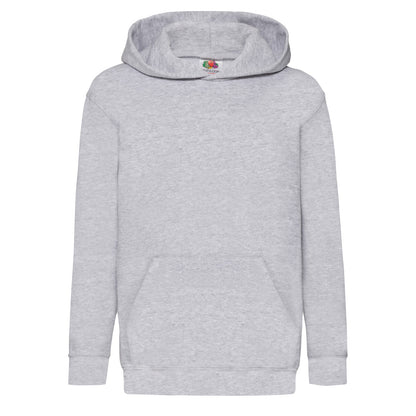 Fuchsia - Side - Fruit Of The Loom Childrens Unisex Hooded Sweatshirt - Hoodie