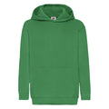 Kelly Green - Front - Fruit Of The Loom Childrens Unisex Hooded Sweatshirt - Hoodie