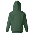 Bottle Green - Back - Fruit Of The Loom Childrens-Kids Unisex Hooded Sweatshirt Jacket