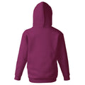 Burgundy - Back - Fruit Of The Loom Childrens-Kids Unisex Hooded Sweatshirt Jacket