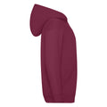 Burgundy - Side - Fruit Of The Loom Childrens-Kids Unisex Hooded Sweatshirt Jacket
