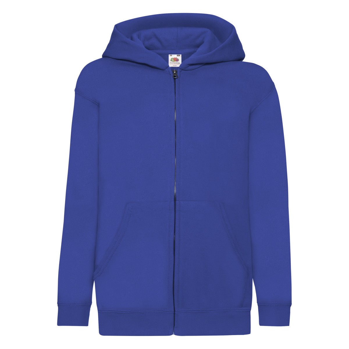 Royal - Front - Fruit Of The Loom Childrens-Kids Unisex Hooded Sweatshirt Jacket