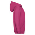 Fuchsia - Back - Fruit Of The Loom Childrens-Kids Unisex Hooded Sweatshirt Jacket