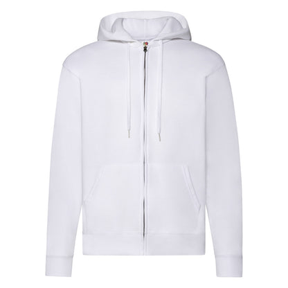 White - Front - Fruit Of The Loom Mens Hooded Sweatshirt
