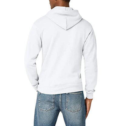 White - Back - Fruit Of The Loom Mens Hooded Sweatshirt