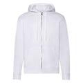 White - Front - Fruit Of The Loom Mens Hooded Sweatshirt