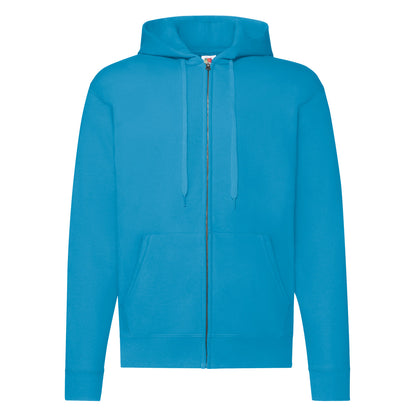 Azure Blue - Front - Fruit Of The Loom Mens Hooded Sweatshirt