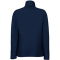 Deep Navy - Back - Fruit Of The Loom Ladies-Womens Lady-Fit Fleece Sweatshirt Jacket