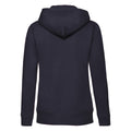 Deep Navy - Back - Fruit Of The Loom Ladies Lady-Fit Hooded Sweatshirt Jacket