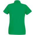 Kelly Green - Back - Fruit Of The Loom Ladies Lady-Fit Premium Short Sleeve Polo Shirt