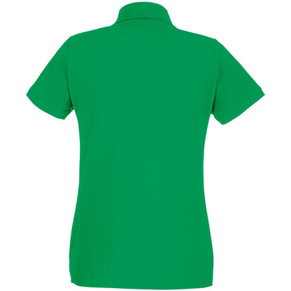 Kelly Green - Back - Fruit Of The Loom Womens-Ladies Premium Fitted Short-Sleeved Polo Shirt